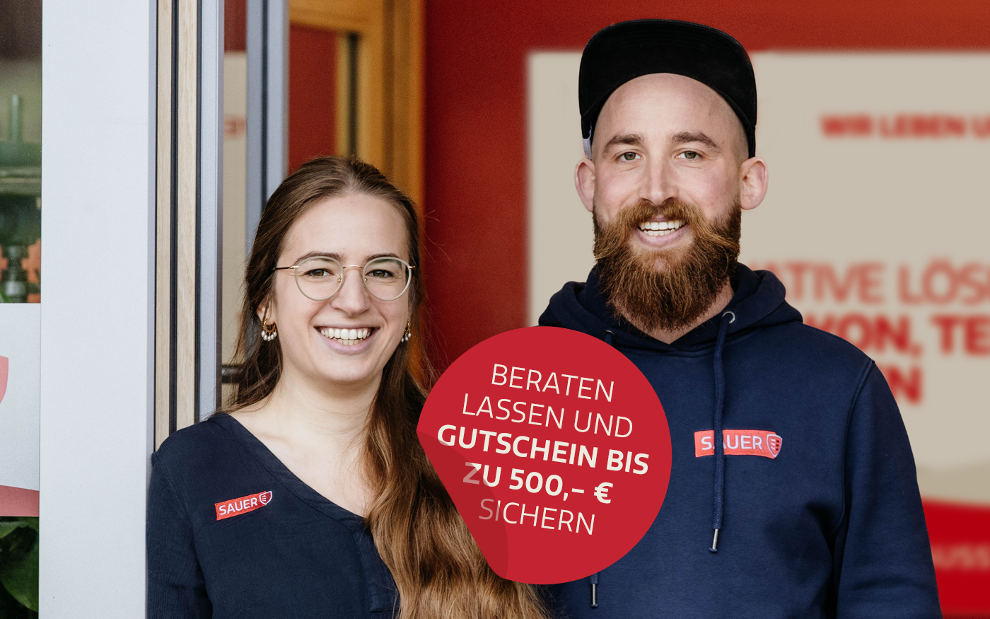 Franziska Weber und Philipp Sauer laden zur Hausmesse bei Sauer in Laufach ein